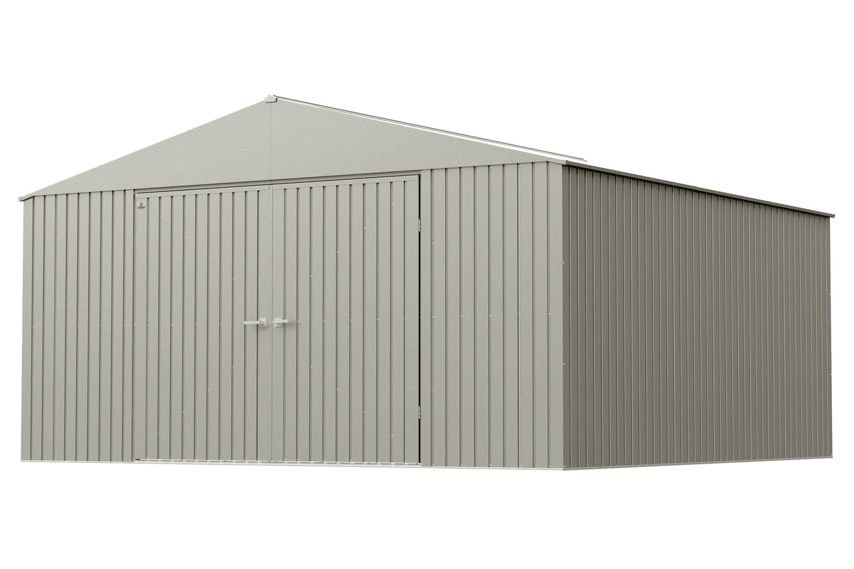 Elite 14x14-ft Cool Grey Corrosion-Resistant Steel Storage Shed