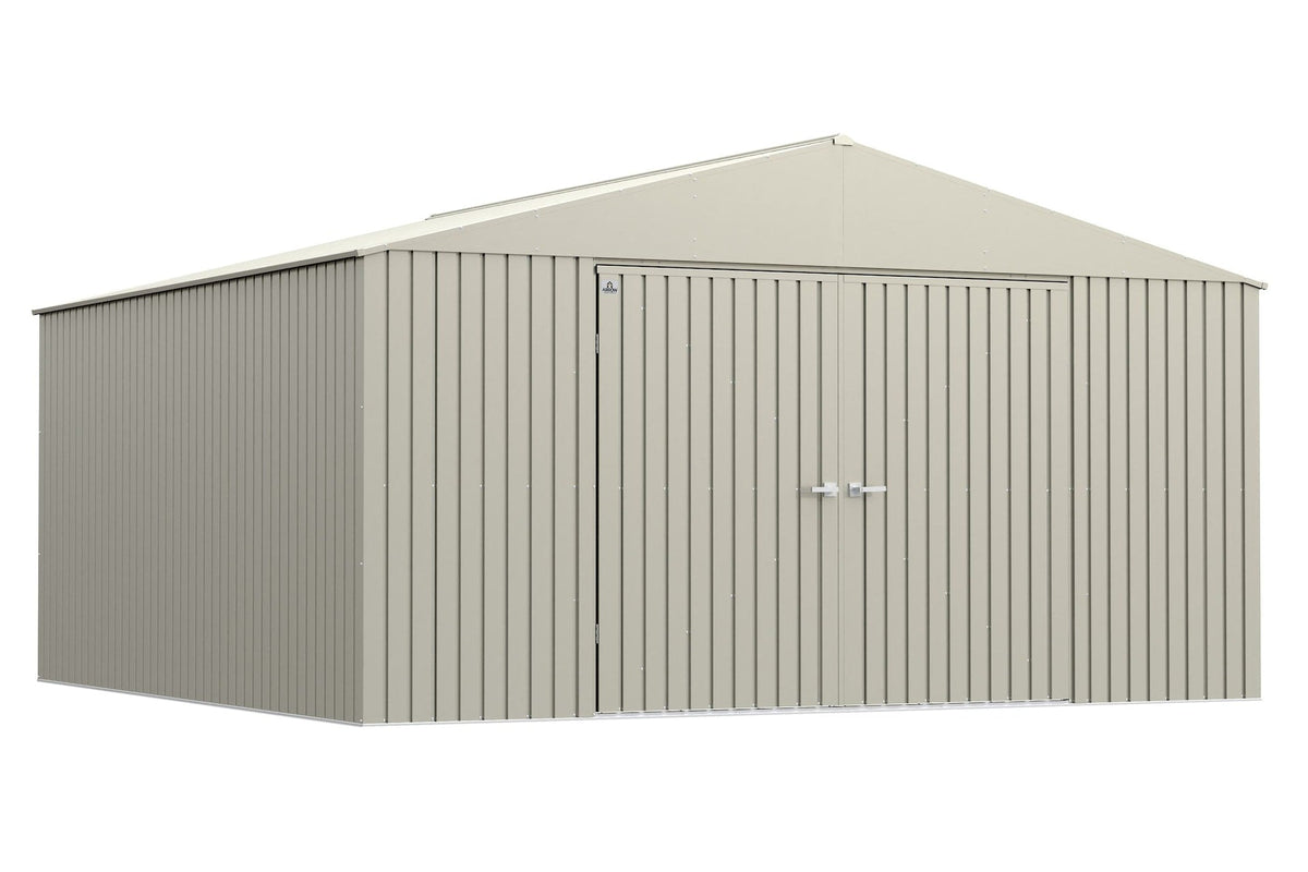 Elite 14x14-ft Cool Grey Corrosion-Resistant Steel Storage Shed