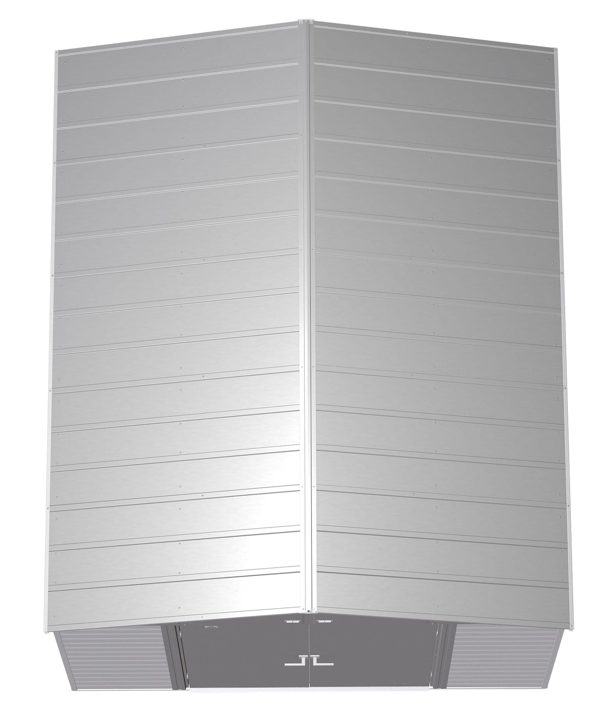 Select Galvanized Steel Storage Shed, Flute Grey, 10-ft x 12-ft