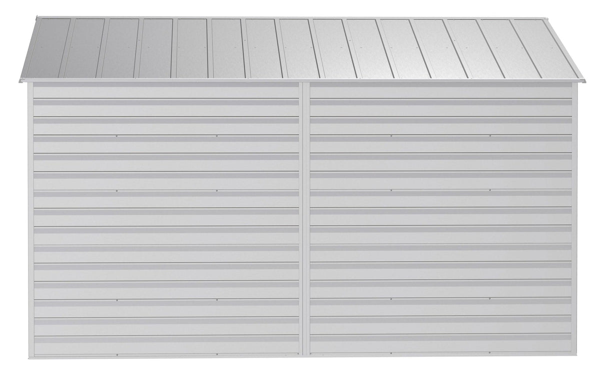 Select Galvanized Steel Storage Shed, Flute Grey, 10-ft x 12-ft