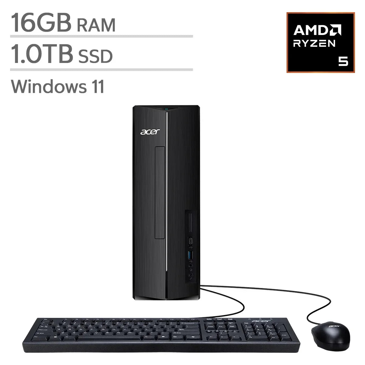 23.8-in All-in-One Desktop, Intel Core i3-1315U - 8GB RAM, 512 GB SSD