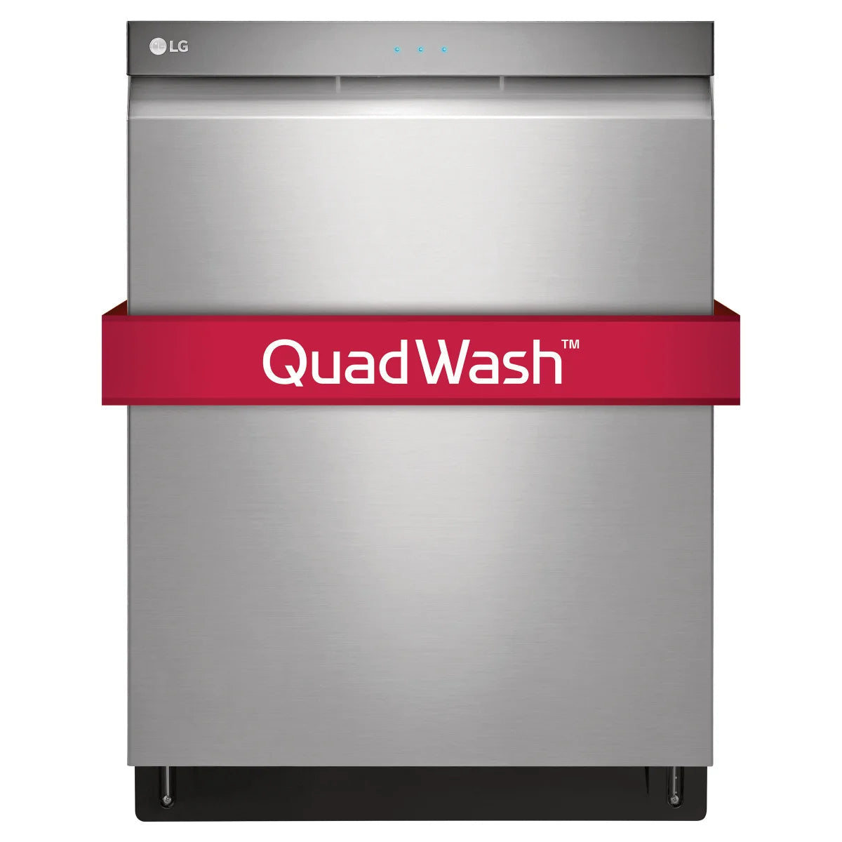 24 in. Stainless-steel Built-in Top Control Dishwasher with Adjustable Third-level Rack