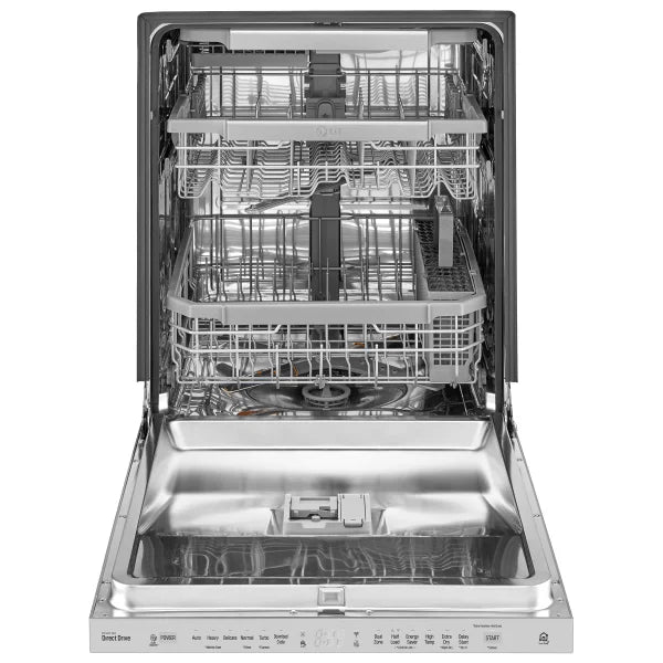 24 in. Stainless-steel Built-in Top Control Dishwasher with Adjustable Third-level Rack