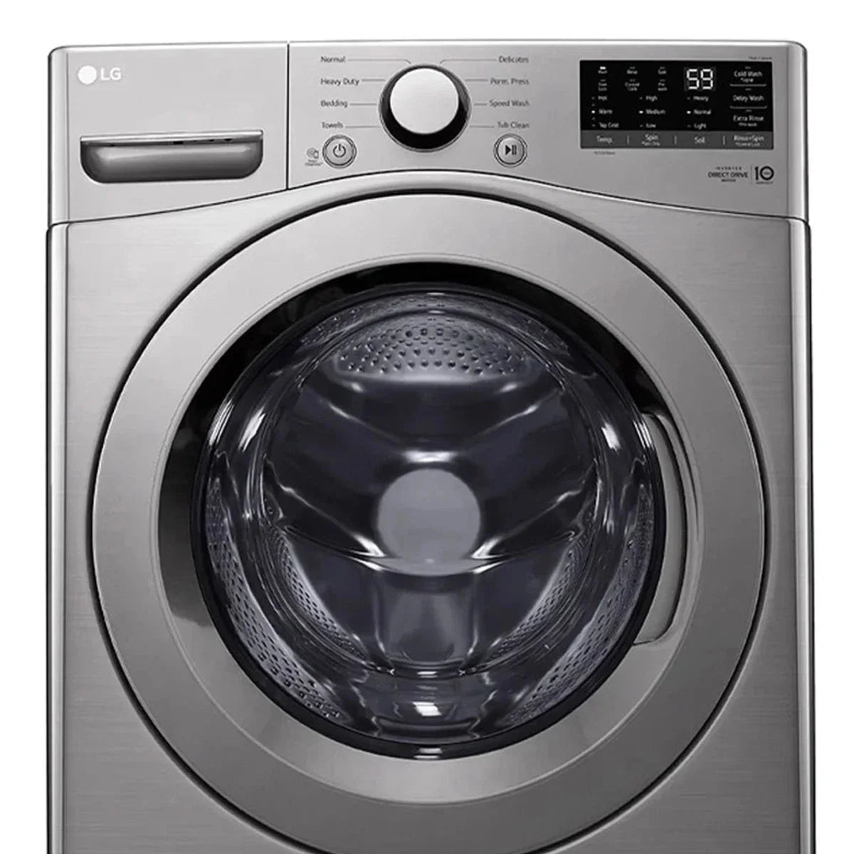 LG 5.2 cu. ft. Graphite Steel Ultra Large Capacity Front Load Washer with 6Motion Technology