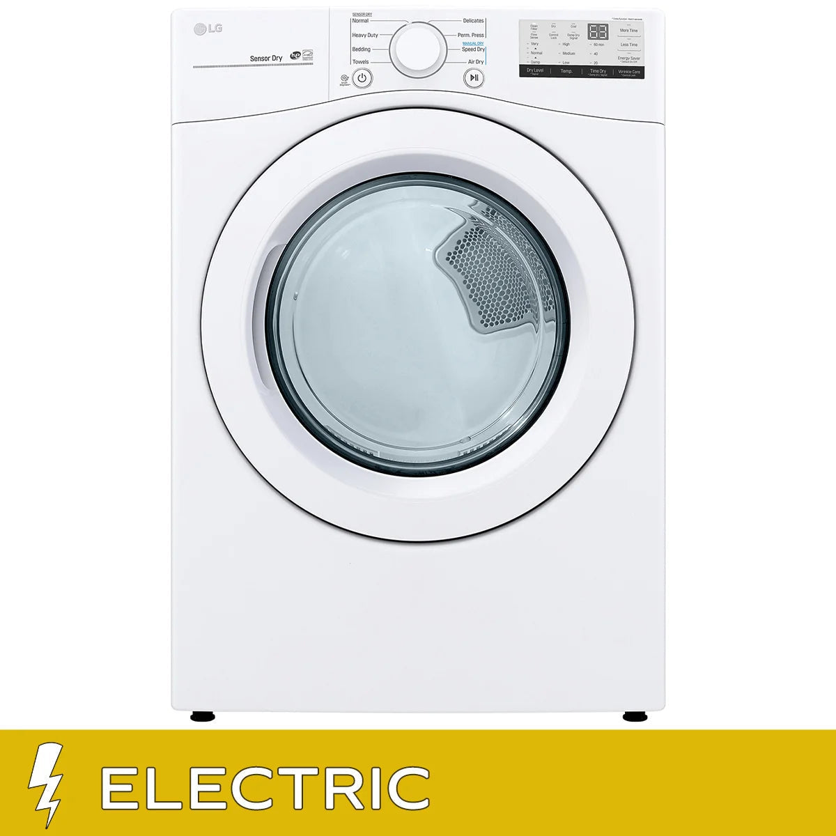 7.4 cu ft. White Electric Dryer with Sensor Dry