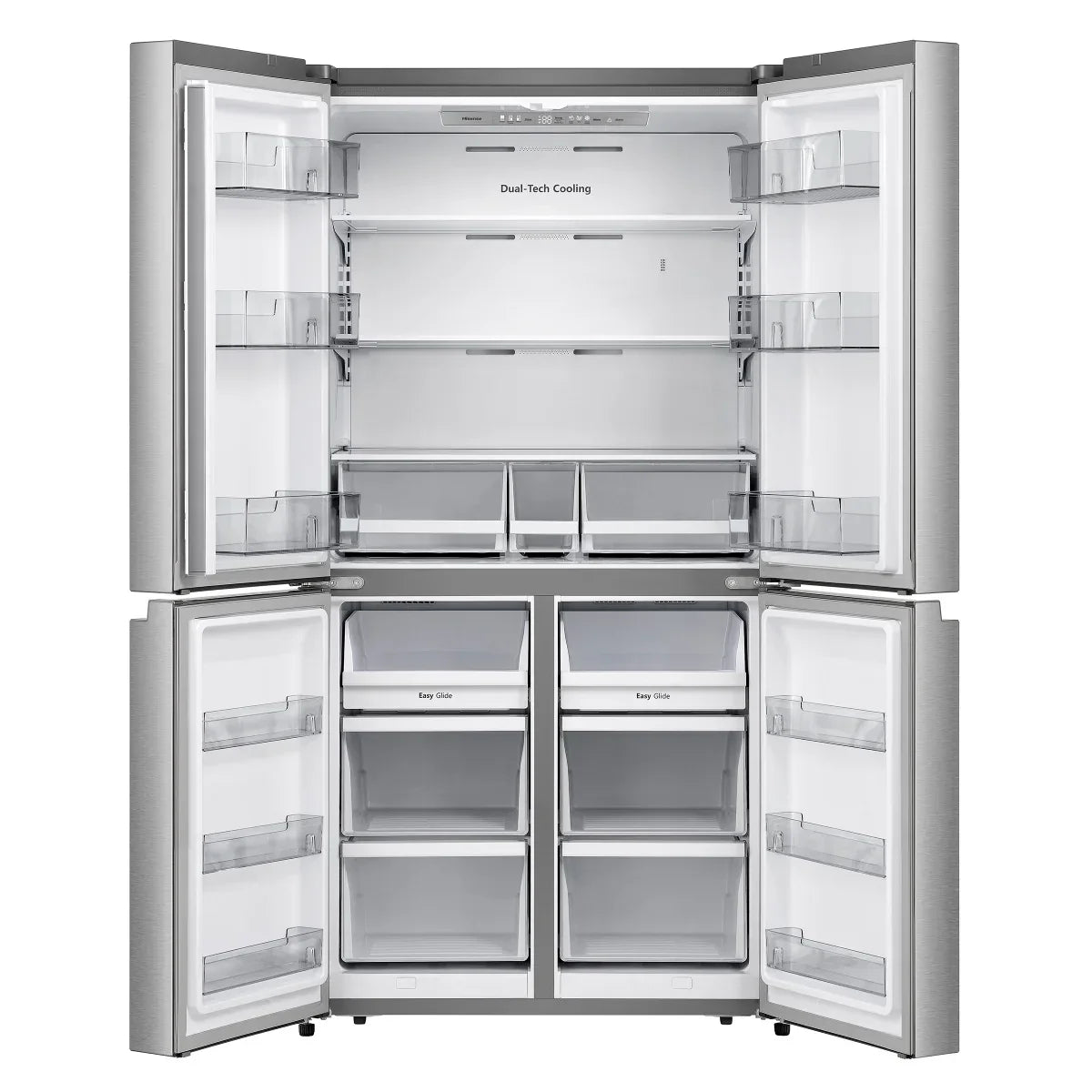 36 in. 25.5 cu ft. Stainless Steel French Door Counter Depth Refrigerator with Dual Auto Ice Maker in Freezer