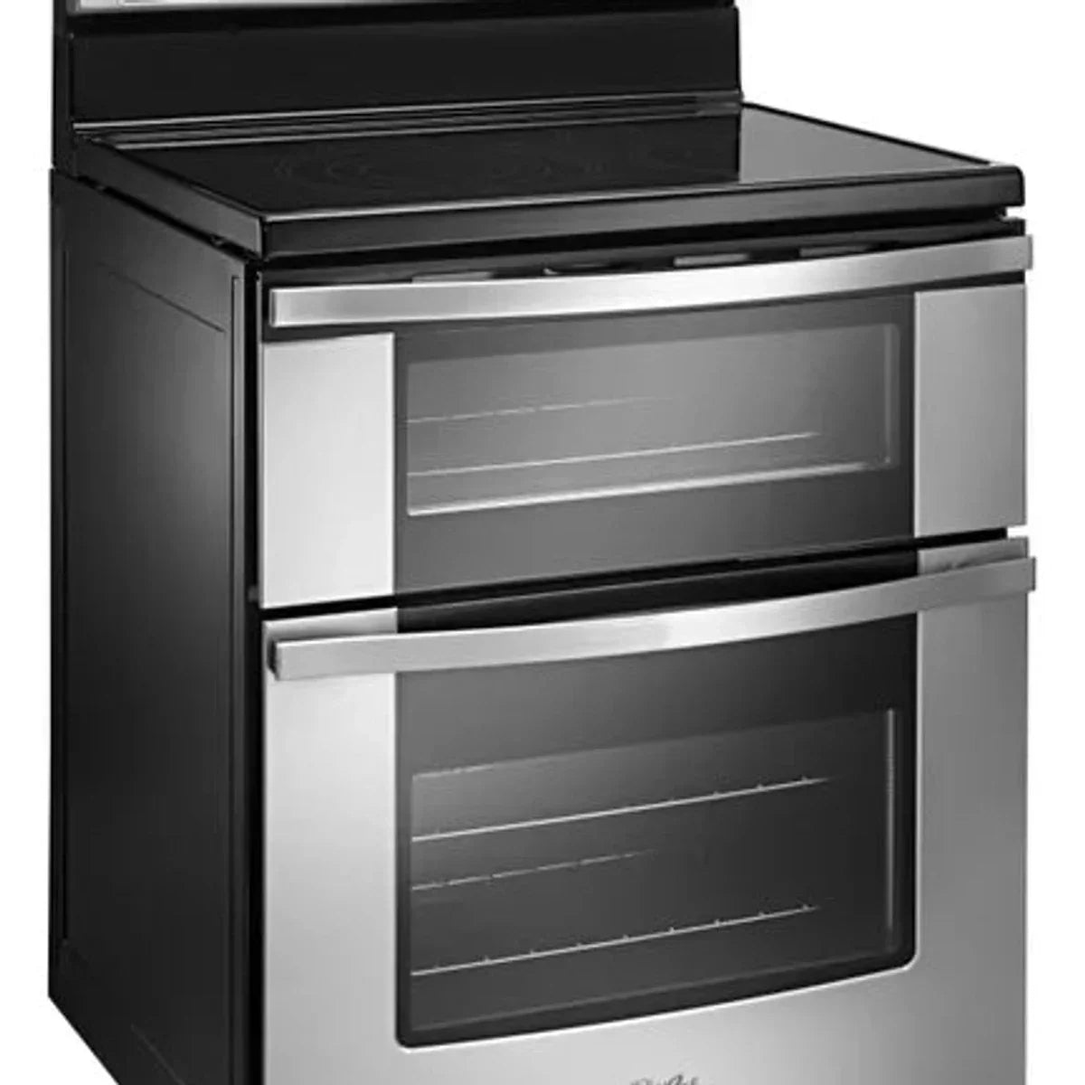 30 in 6.7 cu ft. Stainless Steel Electric Double Oven Range with True European Convection