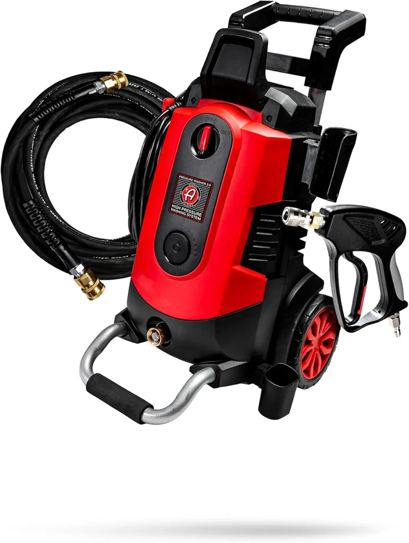 Electric Pressure Washer 2.0, Powerful 1.4 GPM 2000 PSI Car Pressure Washer Sprayer, Snub Nose & Tip Attachment, Use,Car Soap, Patio Boat RV Motorcycle Car Garage Deck Adam's Polishes R6123