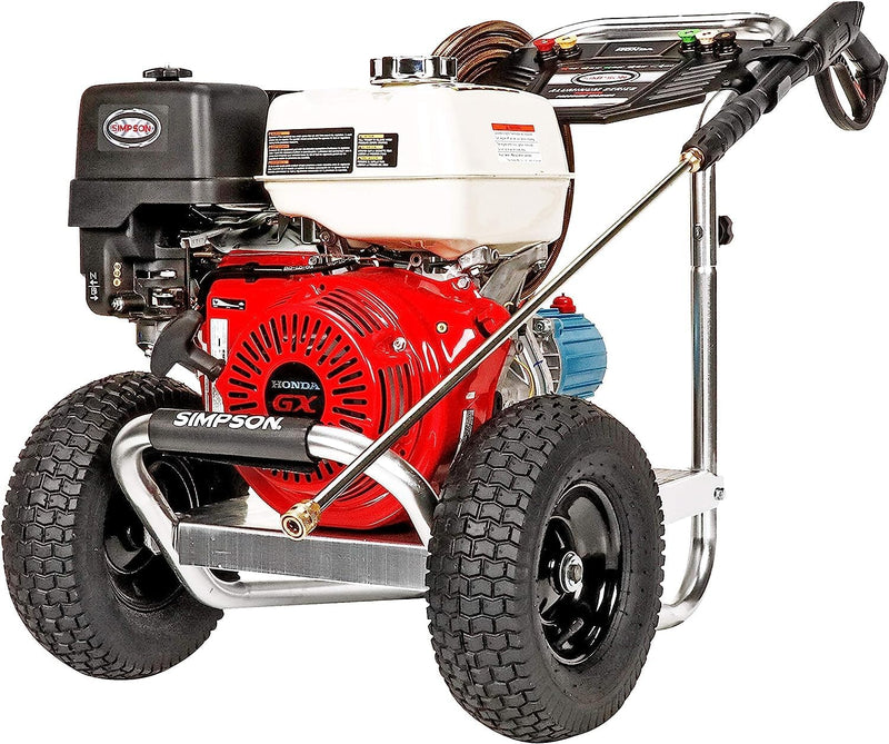 Cleaning ALH3425 Aluminum Series 3600 PSI Gas Pressure Washer, 2.5 GPM, GX200 Engine, Includes Spray Gun and Extension Wand, 5 QC Nozzle Tips, 5/16-inch x 35-foot MorFlex Hose. M3374