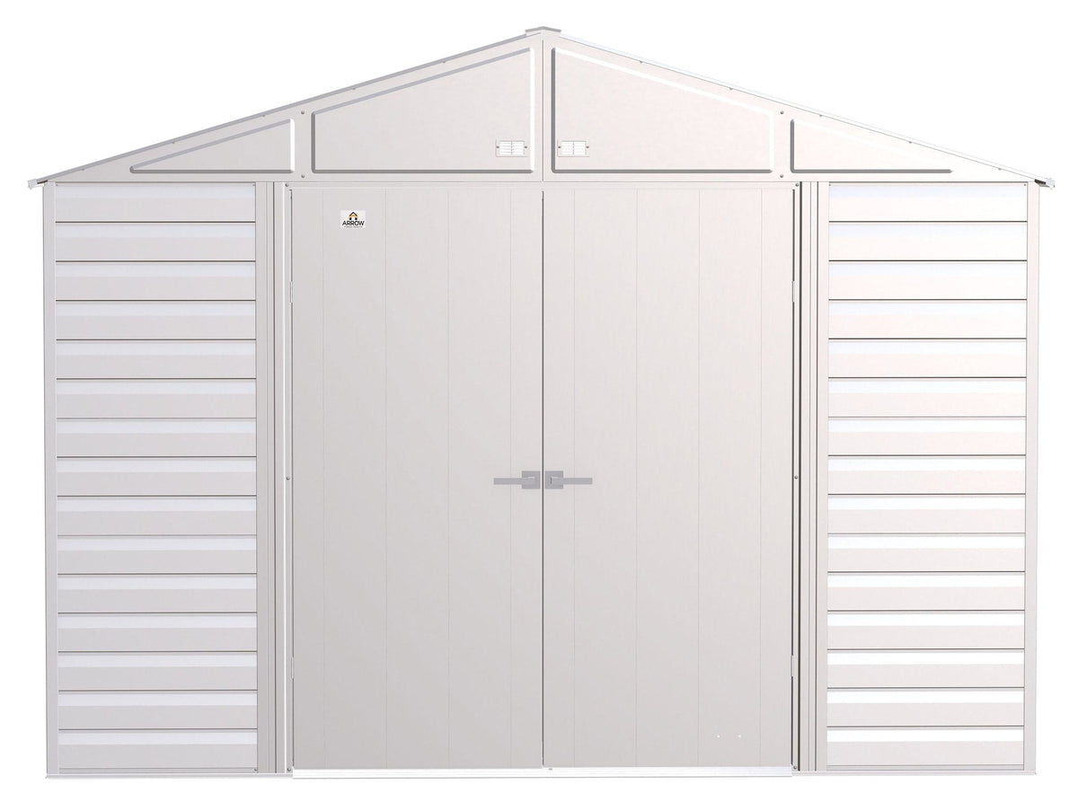 Select Galvanized Steel Storage Shed, Flute Grey, 10-ft x 12-ft