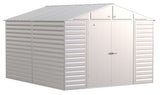Select Galvanized Steel Storage Shed, Flute Grey, 10-ft x 12-ft