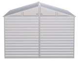 Select Galvanized Steel Storage Shed, Flute Grey, 10-ft x 12-ft