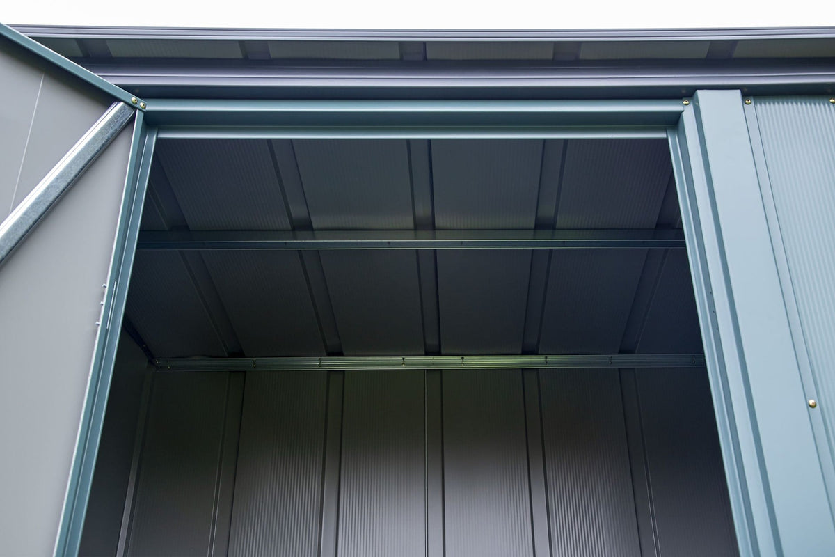 Spacemaker 4x3-ft Juniper Berry Lockable Patio Shed