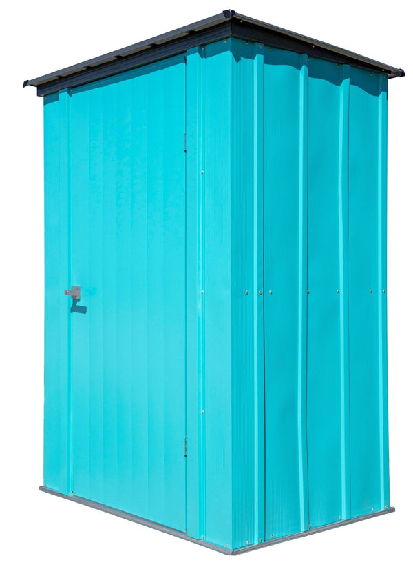 Spacemaker Patio Steel Storage Shed, Teal, 4-ft x 3-ft I9833