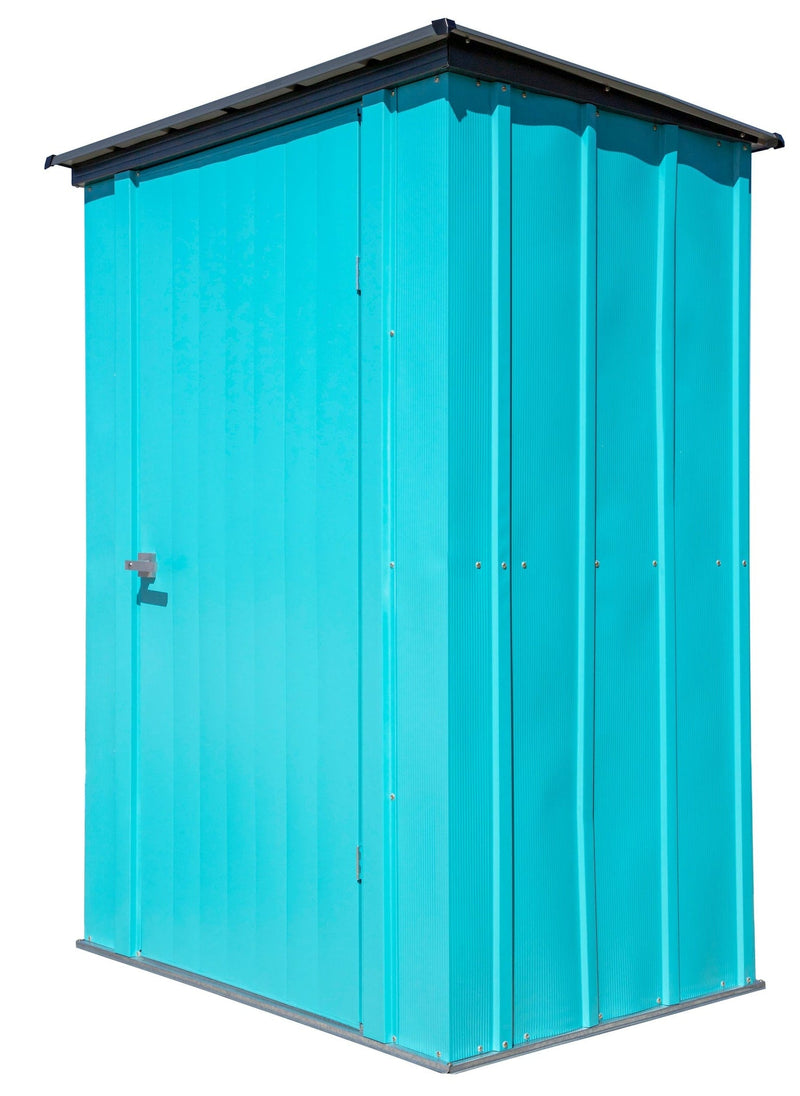 Spacemaker Patio Steel Storage Shed, Teal, 4-ft x 3-ft I9833