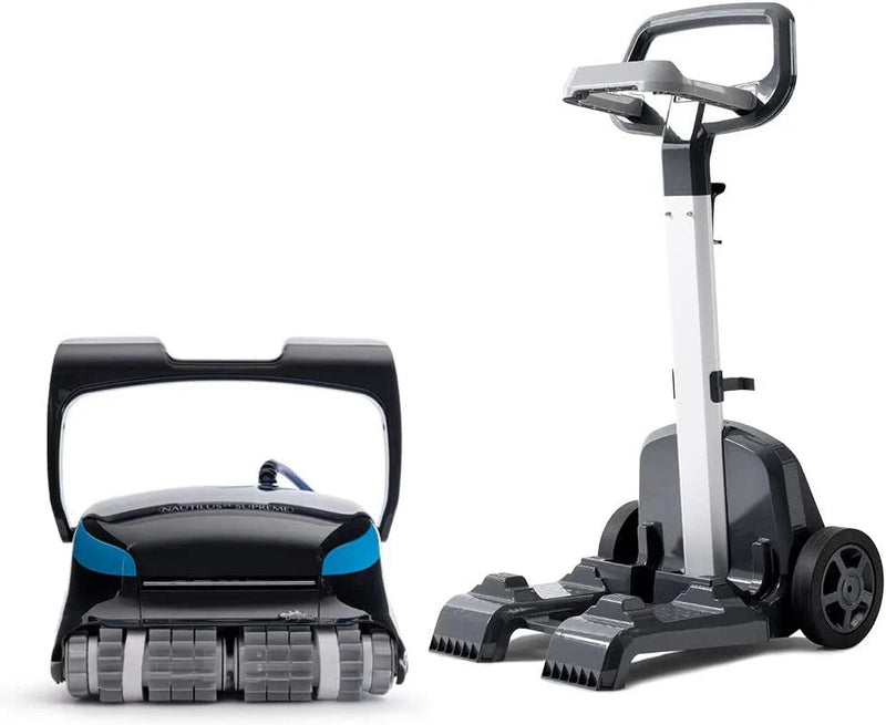 Dolphin Nautilus CC Plus Wi-Fi Automatic Robotic Pool Vacuum Cleaner, Always Cleaning, Never Charging, with Wall Climbing Scrubber Brush, Ideal for In-Ground Pools up to 50 FT in Length Y6458