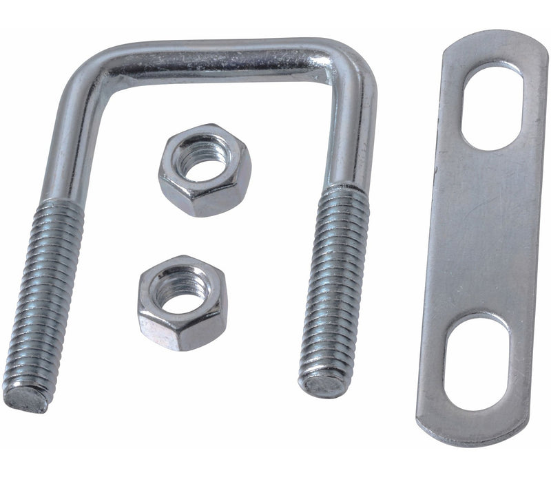 Square U Bolt, Carbon Steel, Zinc-Plated, 3 x 2-in P3991
