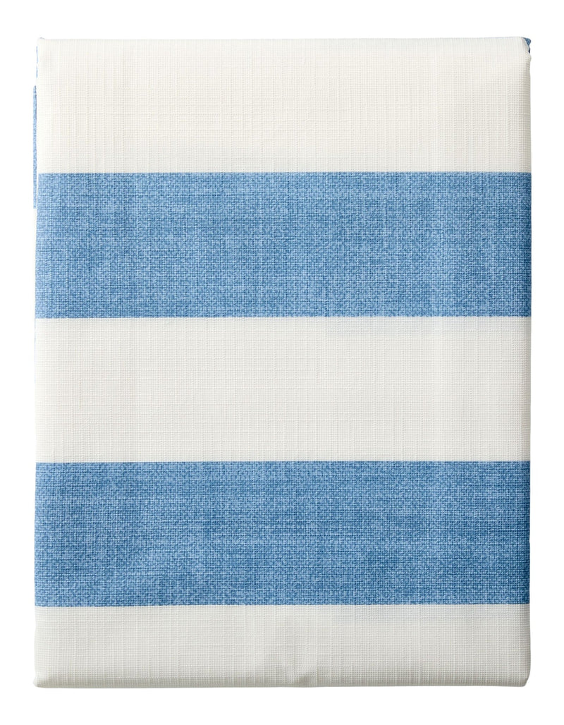 Indoor/Outdoor Stripe PEVA Table Cloth, 60-in x 84-in H1078