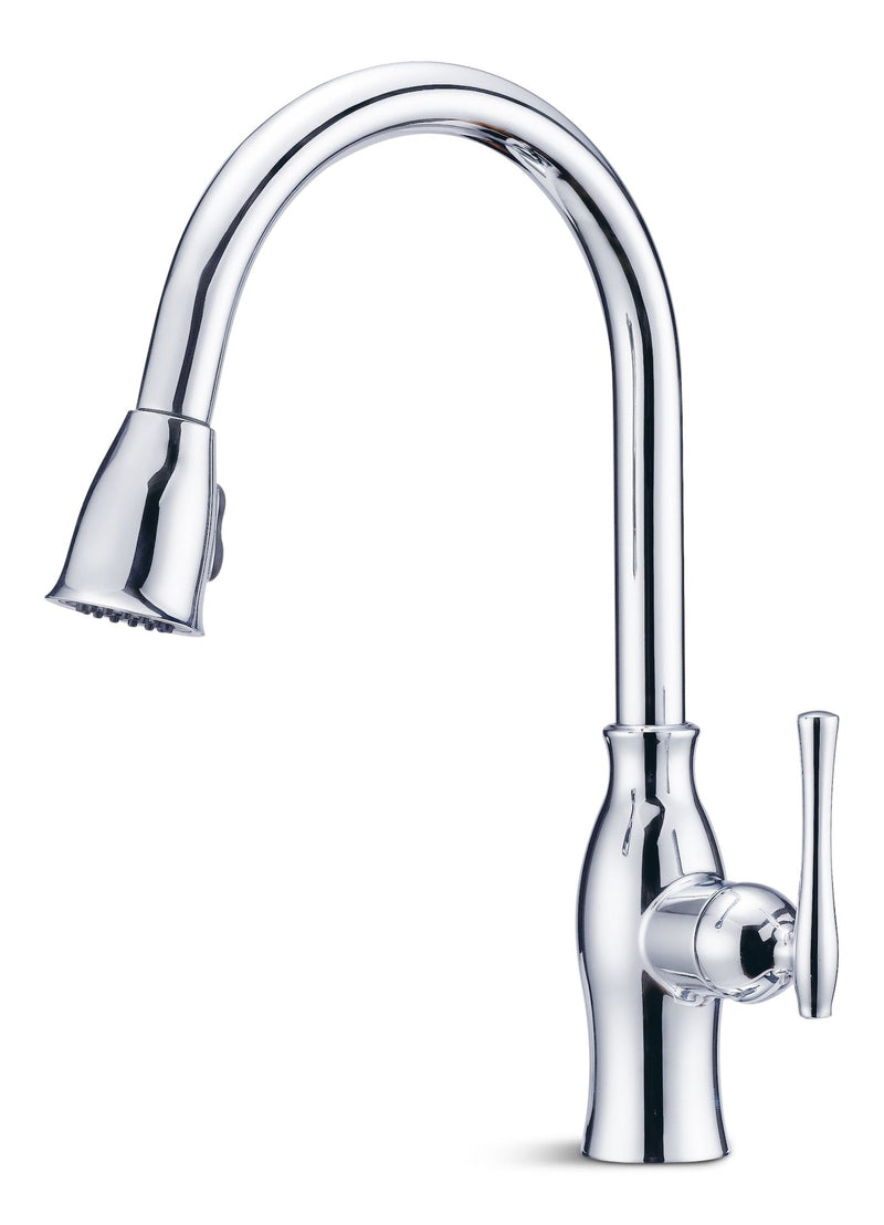 Lisa Single-Handle Pull-Down Kitchen Faucet, Chrome R2948
