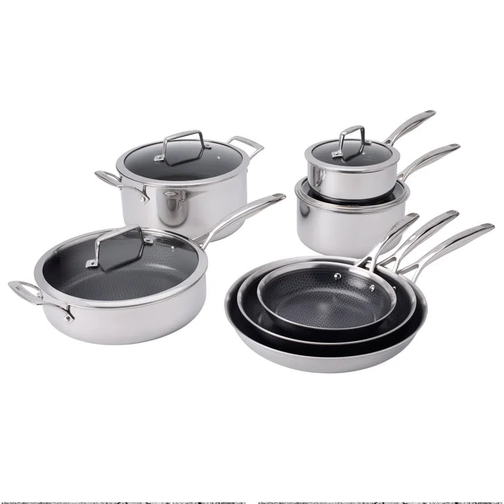Paradigm Hybrid Ceramic Non-Stick Tri-ply Clad Cookware Set, 11-piece E5422