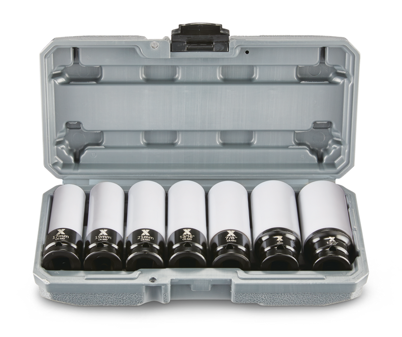 1/2-in Drive Wheel Protector Deep Impact Socket Set, 7-pc J8384