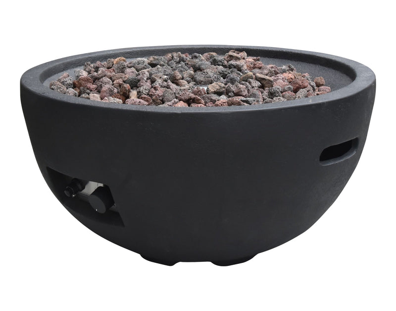 Jefferson Outdoor Gas-Fueled Fire Bowl with PVC Cover, 40,000 BTUs, 26 x 26 x 13-in O5859