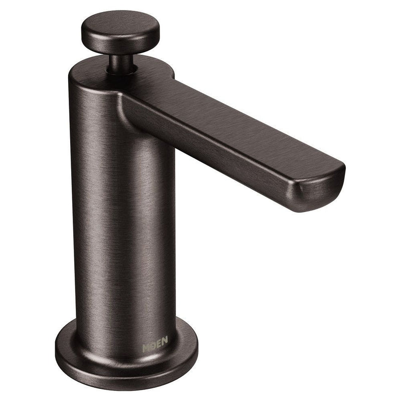 Align Single Handle High Arc Modern Pull Down Kitchen Faucet with Power Clean, Black Stainless Steel V937