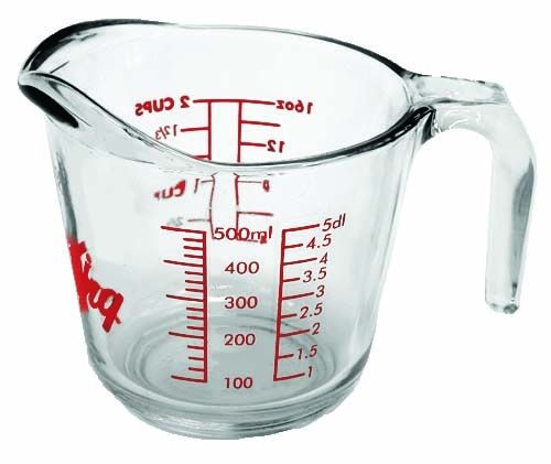 Glass Measuring Cup, 500-ml Z5462