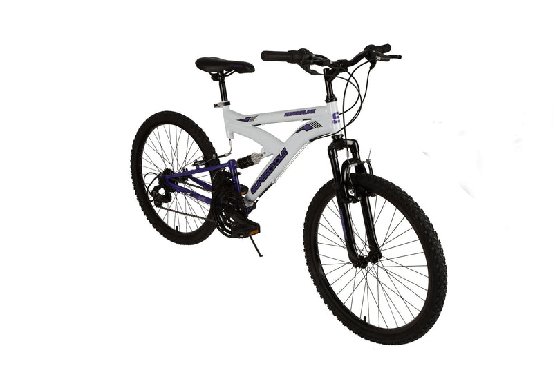 Adrenaline Youth DS Mountain Bike 24-in, White C1048
