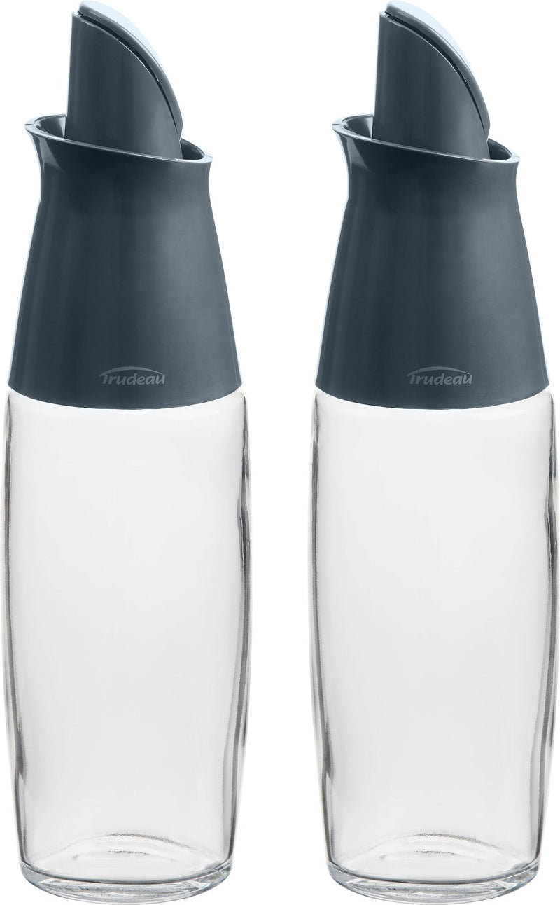 Glass Automatic Oil Bottle Dispenser Set, 2-pc, Clear T8908