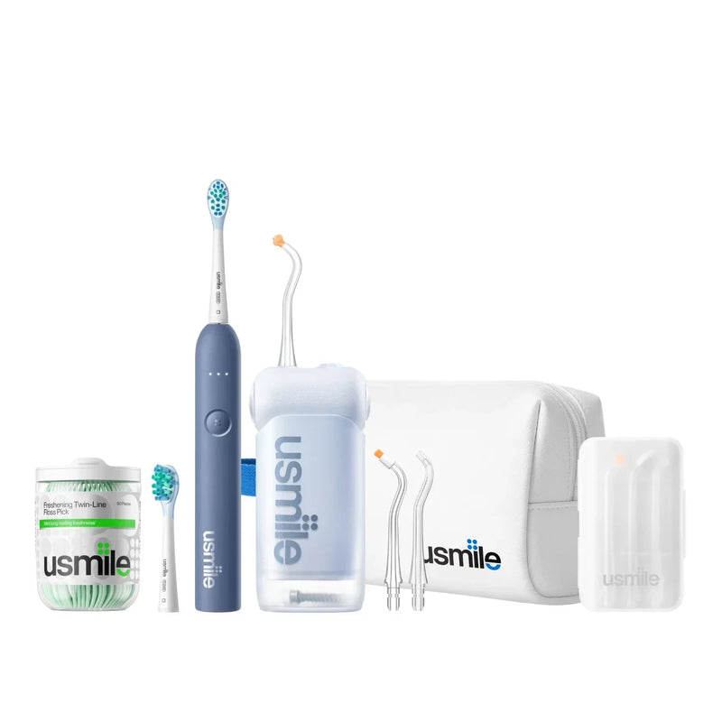 usmile C10 Water Flosser x P10 S Electric Toothbrush Travel Pack S3100